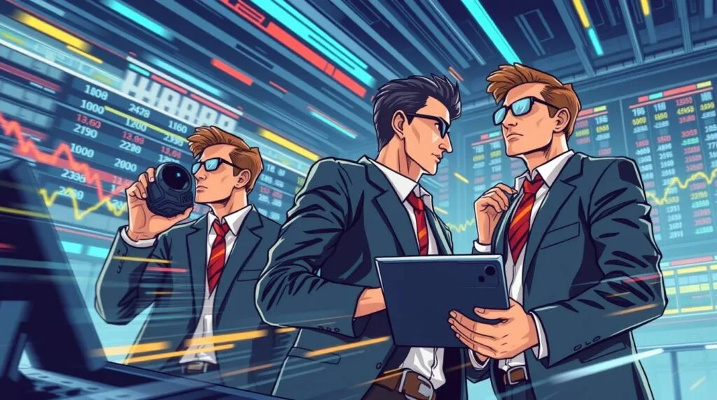 Investors monitoring Dow Jones activity during tariff-related market swings.
