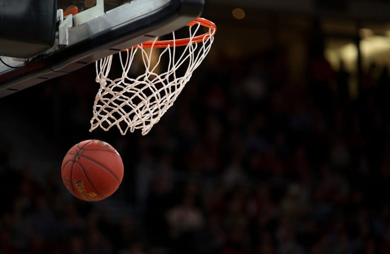 Basketball player in action