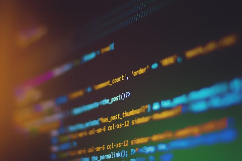 Developer working on code